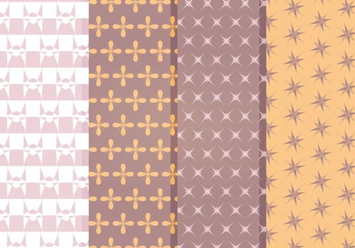 Vector Decorative Star Pattern Set