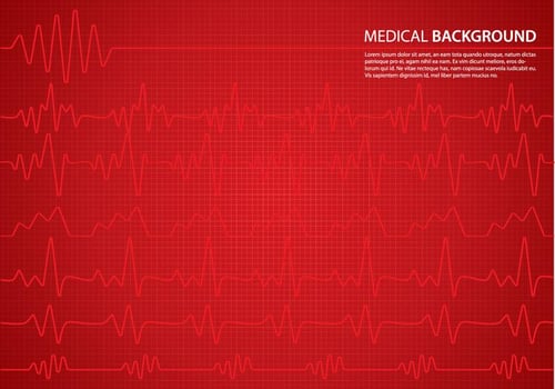 Heart Monitor Background vector