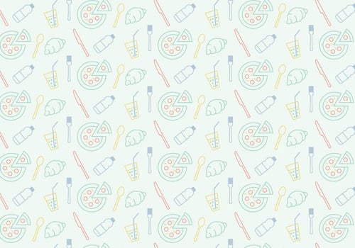 Food Icon Pattern vector
