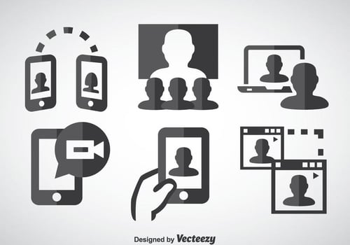 Webinar Icons vector