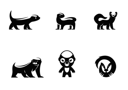 Honey Badger Logo Vector