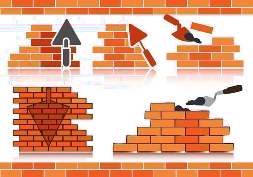 Stok Vector Bricklayer