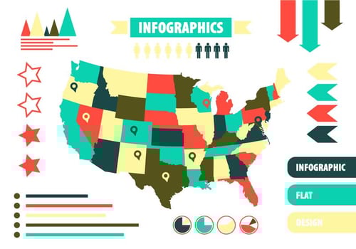 Free Vector US Infographics