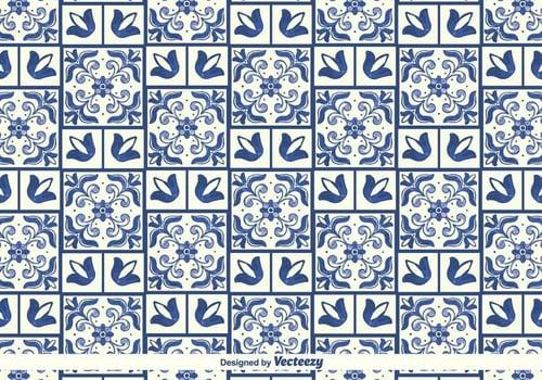 Vector Traditional Azulejos Pattern