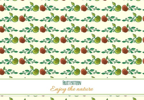 Free Vector Fruit Pattern 