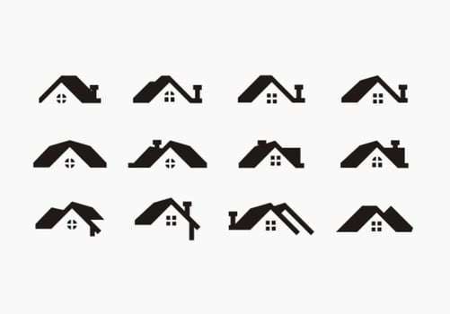 Free Black Rooftops Vector