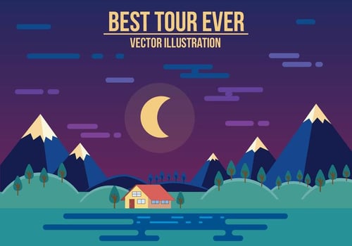 Best Tour Ever Vector Illustration