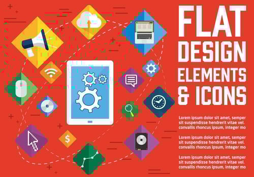 Free Flat Design Vector  Icons