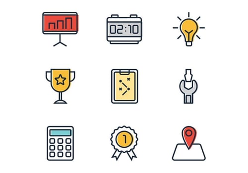 Playbook Line Icon vector