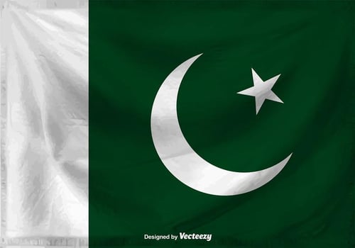 Flag Of Pakistan Vector Background