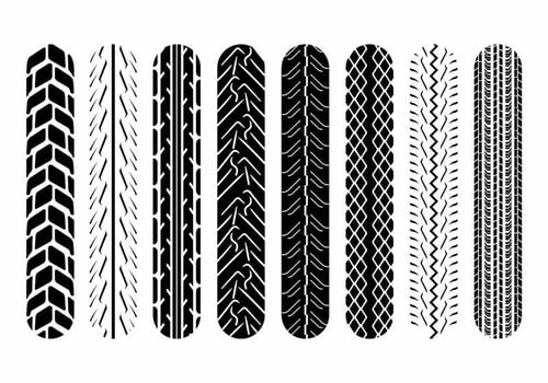 Motorcycle Tire Marks  vector