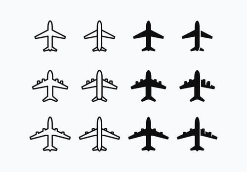 Avion Silhouette Vector