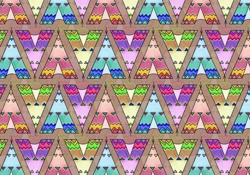 Free Vector Tipi Pattern