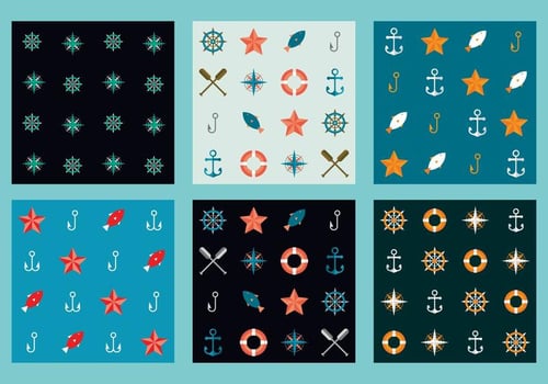 Free Marine Vector Patterns 6