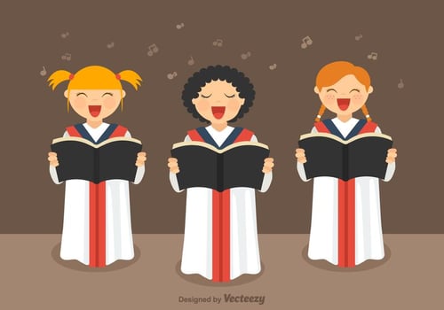 Girls Choir Vector