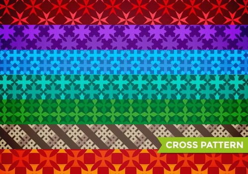 Maltese Cross Pattern Vector