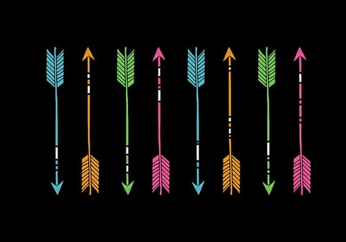 Neon Arrow Vectors