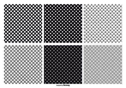 Seamless Crosshatch Vector Patterns