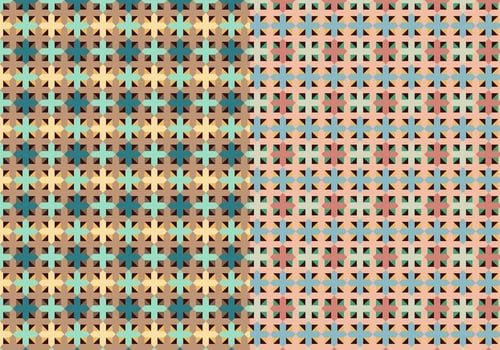 Square Set Decorative Pattern vector