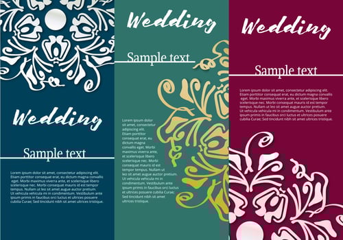 Invitation Card Wedding vector