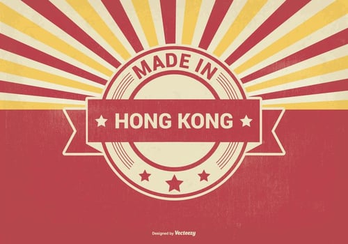 Made in Hong Kong Illustration vector
