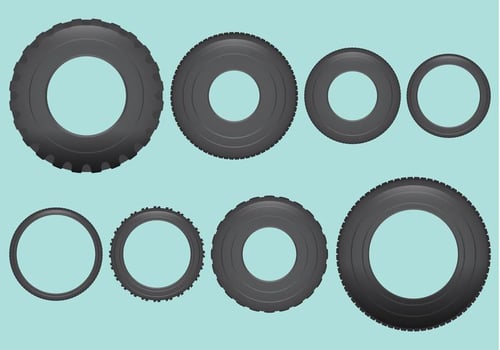 Vehicle Tires Vectors
