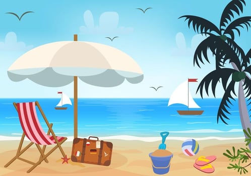 Beach Theme Vector