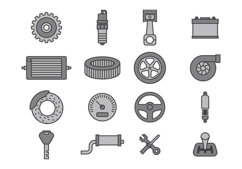 Car Mechanic Icon Sets vector