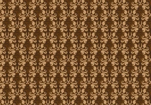 Free Vector Brown Western Flourish Pattern