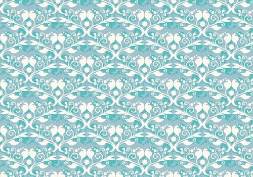 Free Vector Soft Blue Western Flourish Pattern