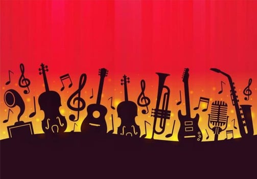 Free Music Background Vector