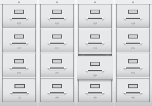 File Cabinet Vector Background