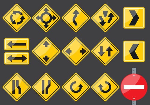 Transit Signs vector