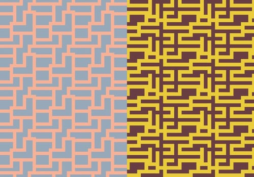 Maze Geometric Pattern vector