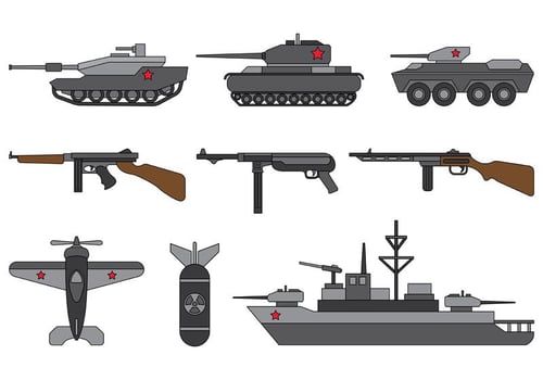 Set Of World War 2 Vector