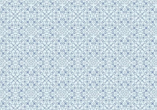 Geometric Floral Motif Pattern vector