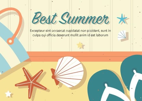 Free Best Vector Summer Illustration