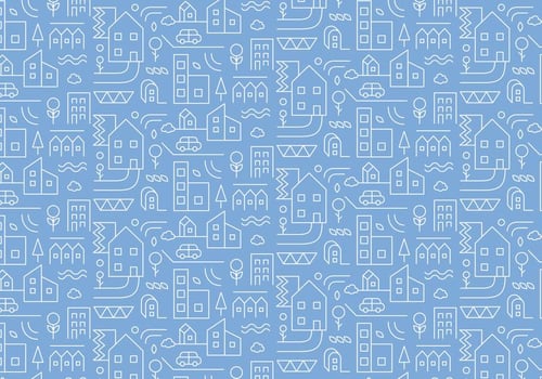 City Outline Pattern vector