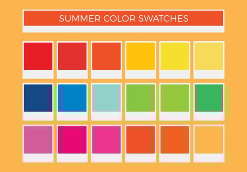 Free Summer Vector Color Swatches