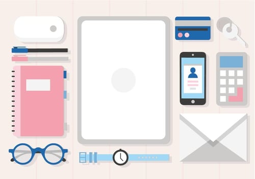 Free Desk Items Vector Design