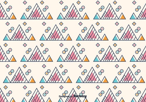 Free Triangle Geometric Background vector