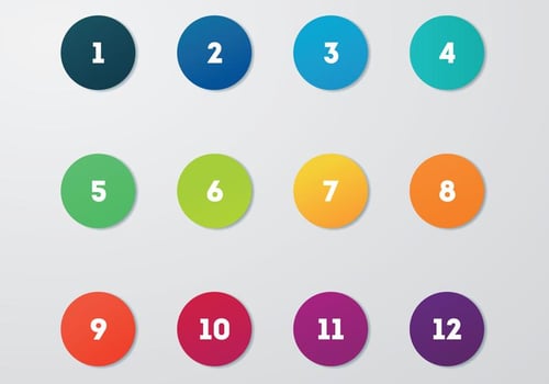 Circle Bullet Points Vector