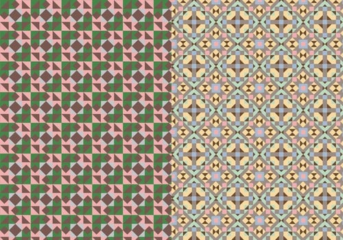 Mosaic Abstract Pattern vector