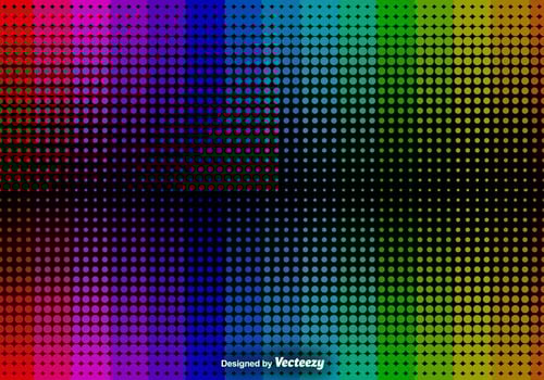 Abstract Halftone Background - Vector Background