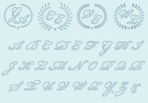 Wedding Monograms vector