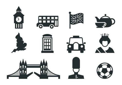 England Icons Vector
