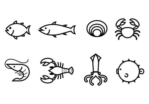 Free Seafood Icon vector