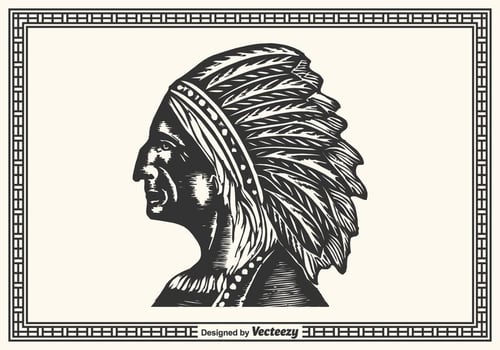Free Hand Drawn Native American vector