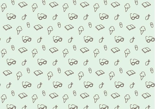 Summer Icons Pattern vector
