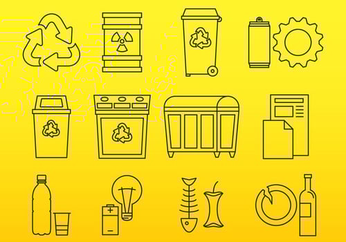 Trash Icons vector